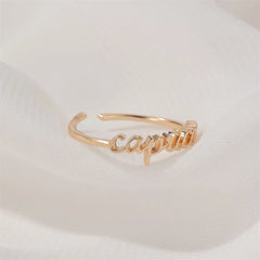 Thin Open Gold Zodiac Rings