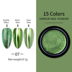 Metallic Mirror Nail Art Pigment Powder