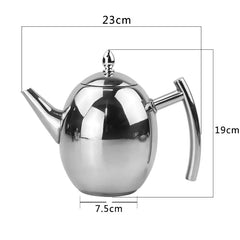 Stainless Steel Teapot With Strainer