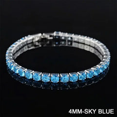 Tennis Bracelet Bangle for Women Wedding Fashion Jewelry Party Gift