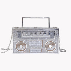 Radio Rhinestone Handbag