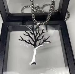 Hip-Hop Style Tree of Life Pendant Necklace - Unisex Jewelry Gift