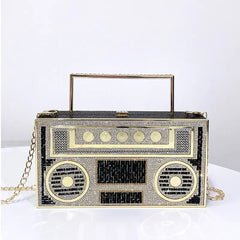 Radio Rhinestone Handbag