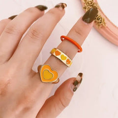 Vintage Embrace Hands Rings Set