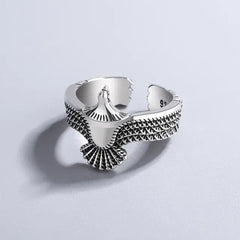 Adjustable Eagle Wings Ring Stylish Personal Jewelry