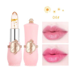 Moisturizer Lip Gloss Transparent Jelly Flower Lipstick