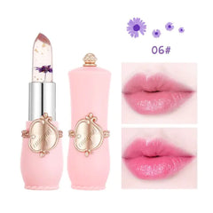 Moisturizer Lip Gloss Transparent Jelly Flower Lipstick