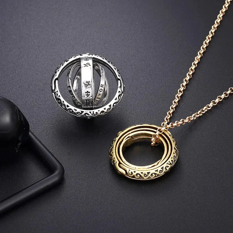 Astronomical Ball Rings Necklace