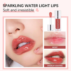 Hydrating Lip Glow Oil, Plumping Lip Gloss, Moisturizing Lip Oil Gloss, Transparent Moisturizing Lip Balm, Natural Lip Plumper, Lip Plumper Gloss Make Lips Fuller and Moisturizing (2pcs Cherry) 2pcs Cherry