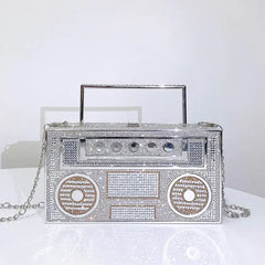 Radio Rhinestone Handbag